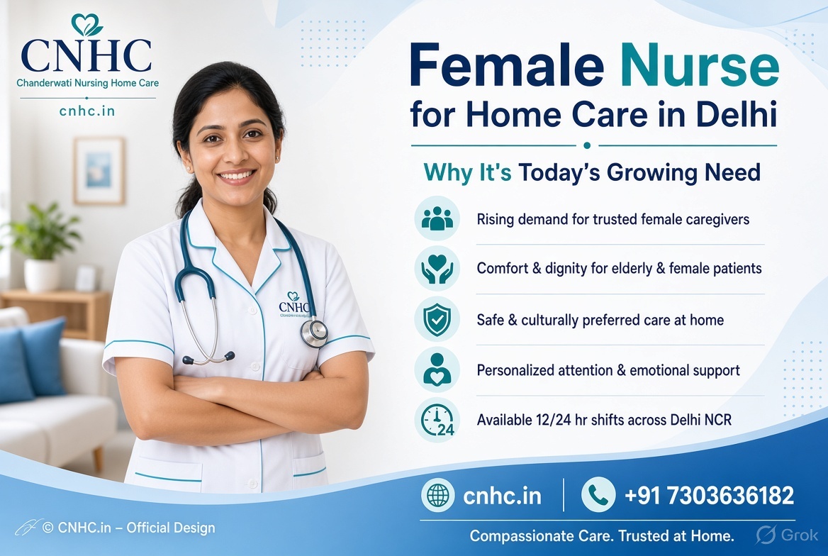 Female Nurse for Home Care in Delhi: Why It's Today's Growing Need